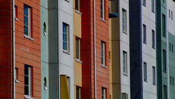 Close up of a block of flats