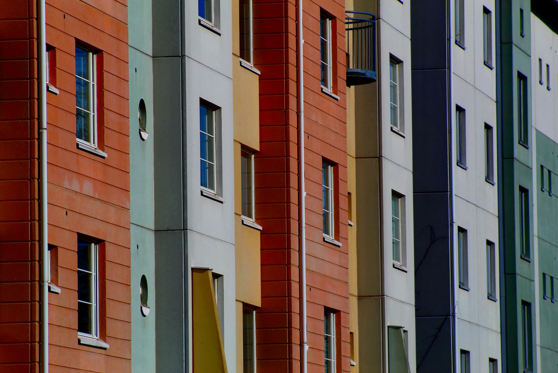 Close up of a block of flats