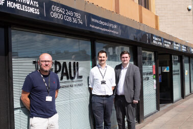 Middlesbrough Mayor and Depaul UK staff