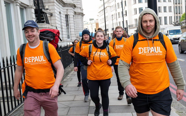 people doing the weighted walk