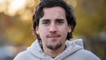 Man in sweatshirt