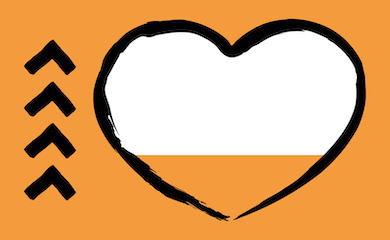 Heart graphic filling up